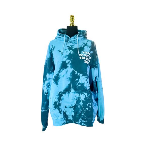 Assholes Live Forever Blue Tie-Dye Hoodie - Size XL - Picture 1 of 4